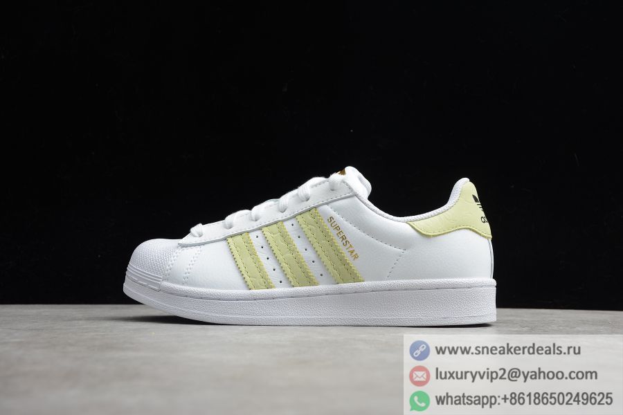 Adidas Originals Superstar White Lemon Green Shoes FW3568 Unisex Shoes